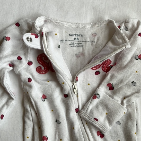 Bundle of 3 Cloud Island/ Carter’s Cotton Sleepers Size Newborn - Picture 10 of 14